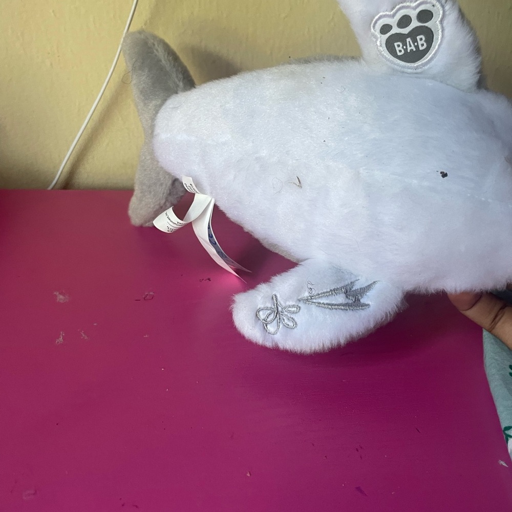 Build-A-Bear Gray and White Shark Plush